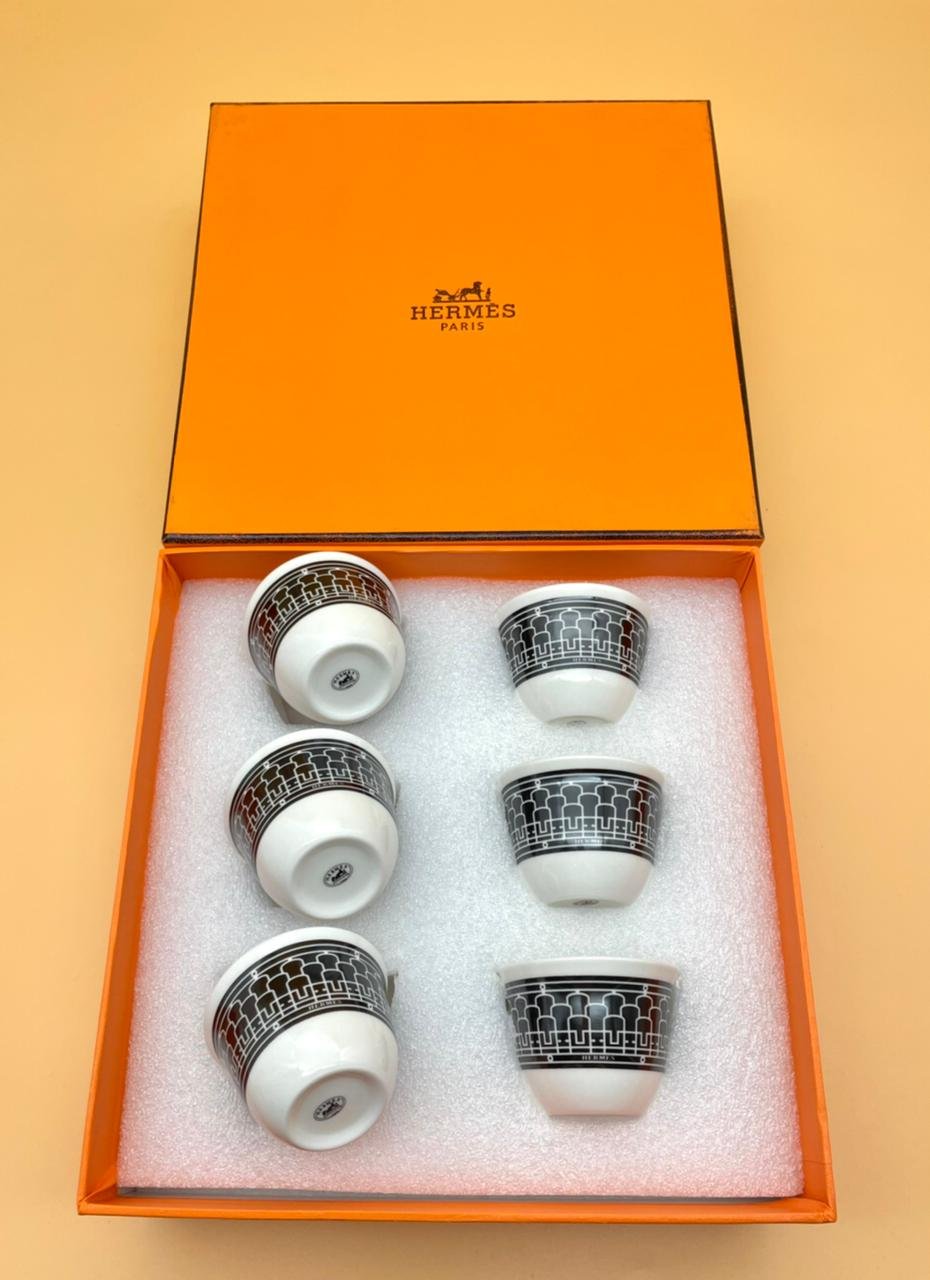 Hermes Arabic coffee set of 6 - Hermes Arabic Coffee | Aleppo Gift UAE